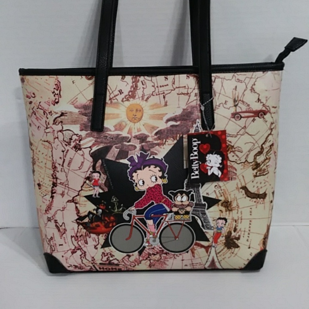 *NWT* Betty Boop Women's Bike World Tour Tote Bag